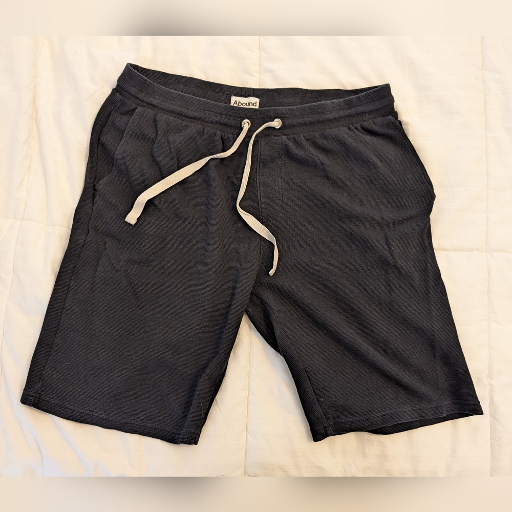 Abound Black Knit Cotton Shorts